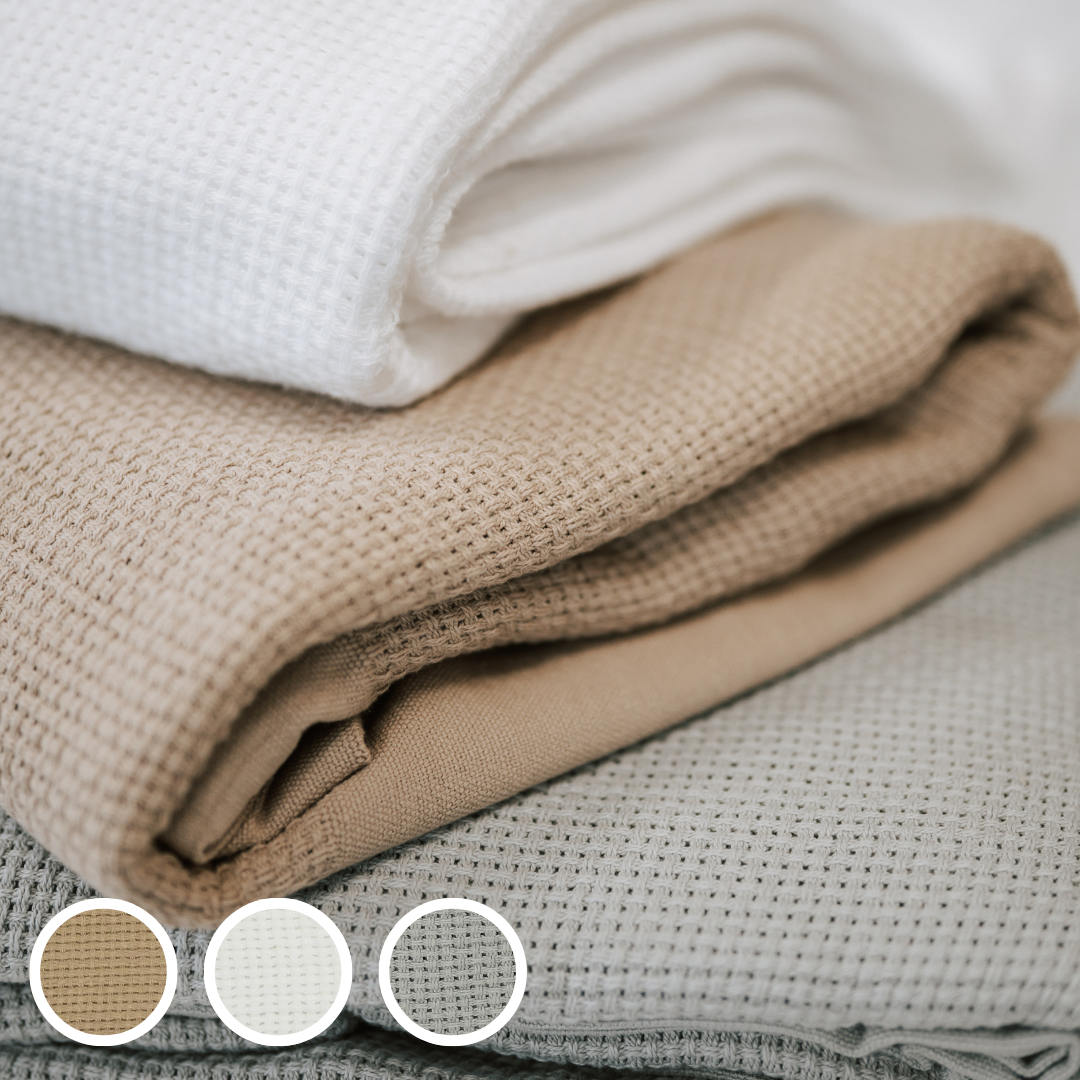 Penmark - Website Pictures (8) 100% Cotton Cellular Blanket - Image 1