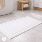 Nortex White Bath Mat - 660gsm